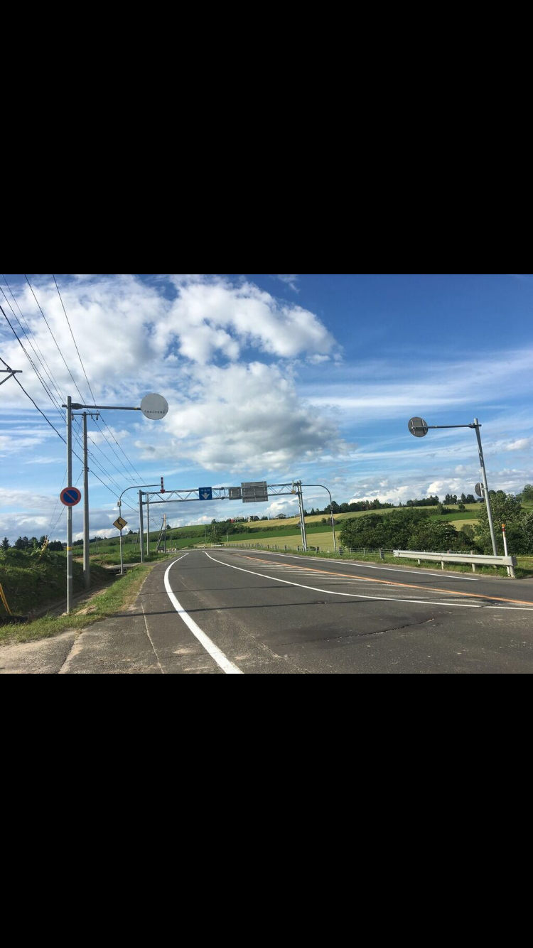 北海道美瑛町の道路